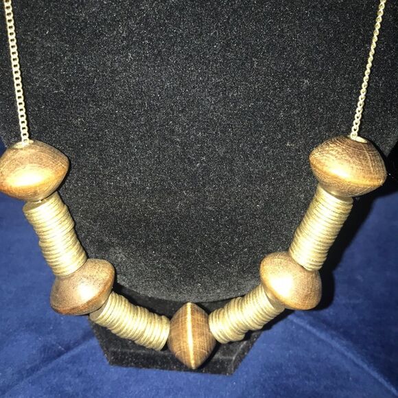 Madewell 1937 wooden and metal necklace - Picture 3 of 3